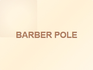 Classic Barber Pole Inspired Font Characteristics
