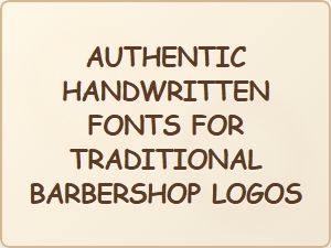 Crafting Classic Barbershop Logos with Authentic Handwritten Fonts